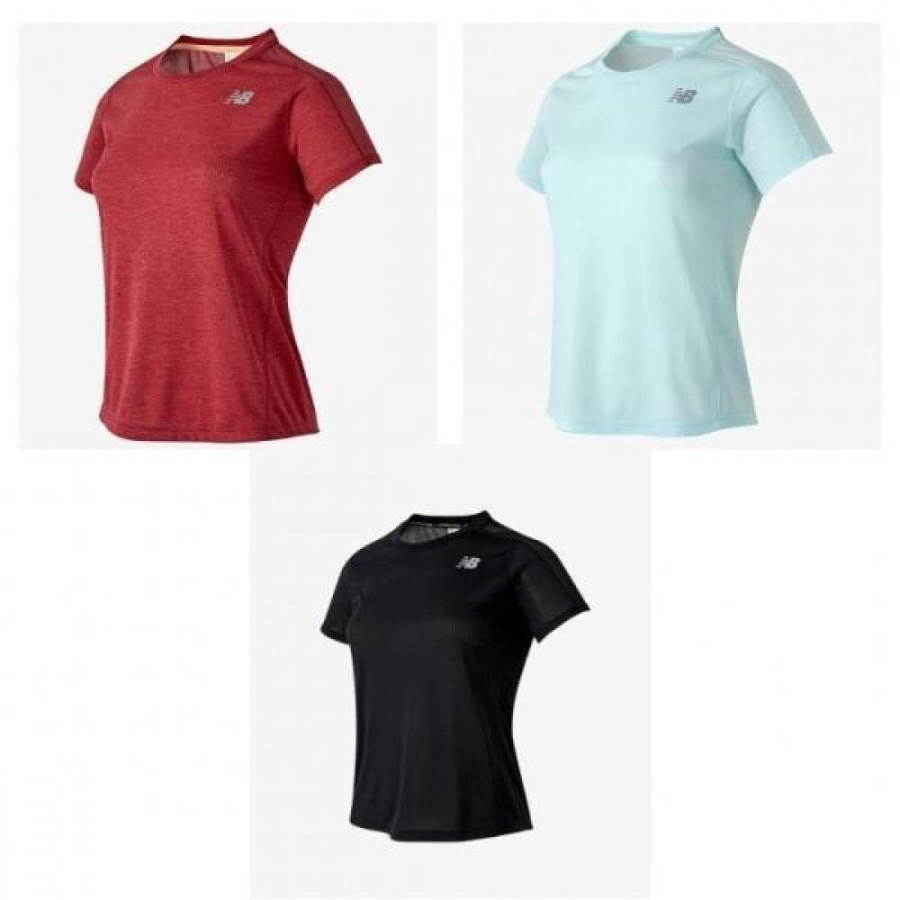

New Balance Wt01234impact Short Sleeve Tee Nbneb4s012 blacks/85