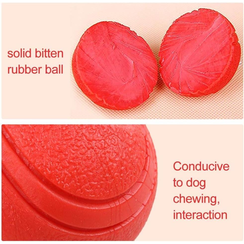 Ard Rubber Balls for Dogs,Dog's Solid Rubber Bouncy Ball Bite Resistant and Indestructible Dog Training Ball,Dog Balls for Aggressive Chewers