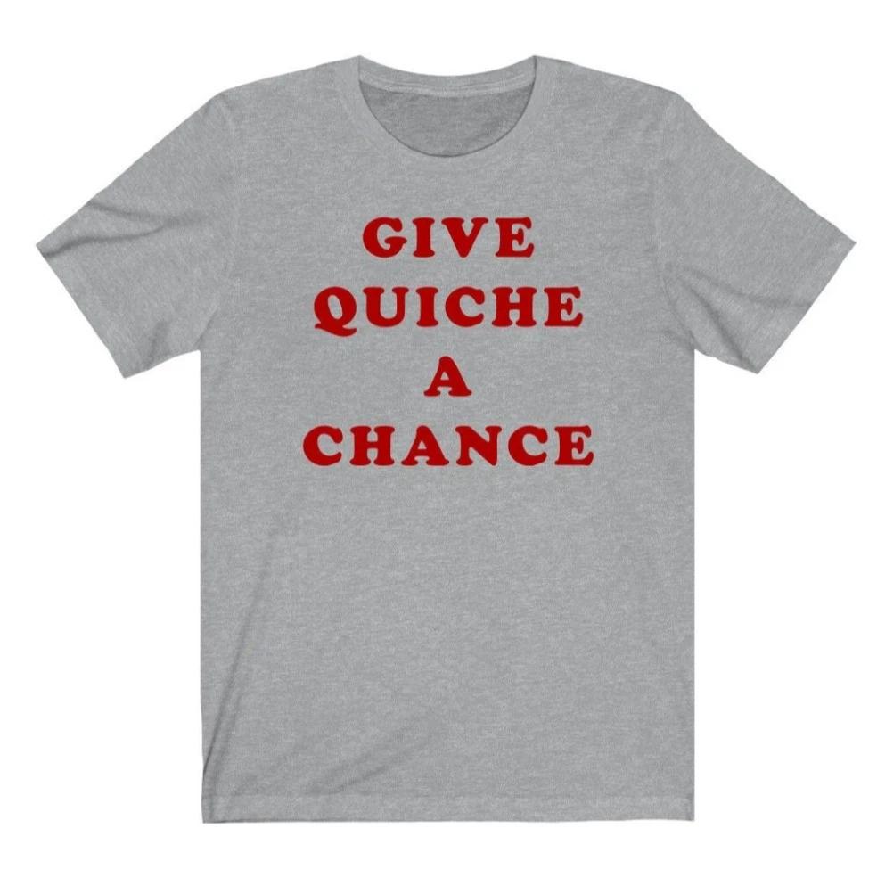 

Unisex Adult Casual Graphic Red Dwarf Rimmer Give Quiche A chance P... S