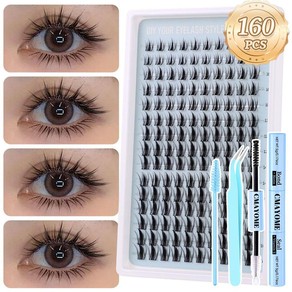 New Style DIY Cluster False Eyelashes: Japanese & Korean Natural Dense Segments
