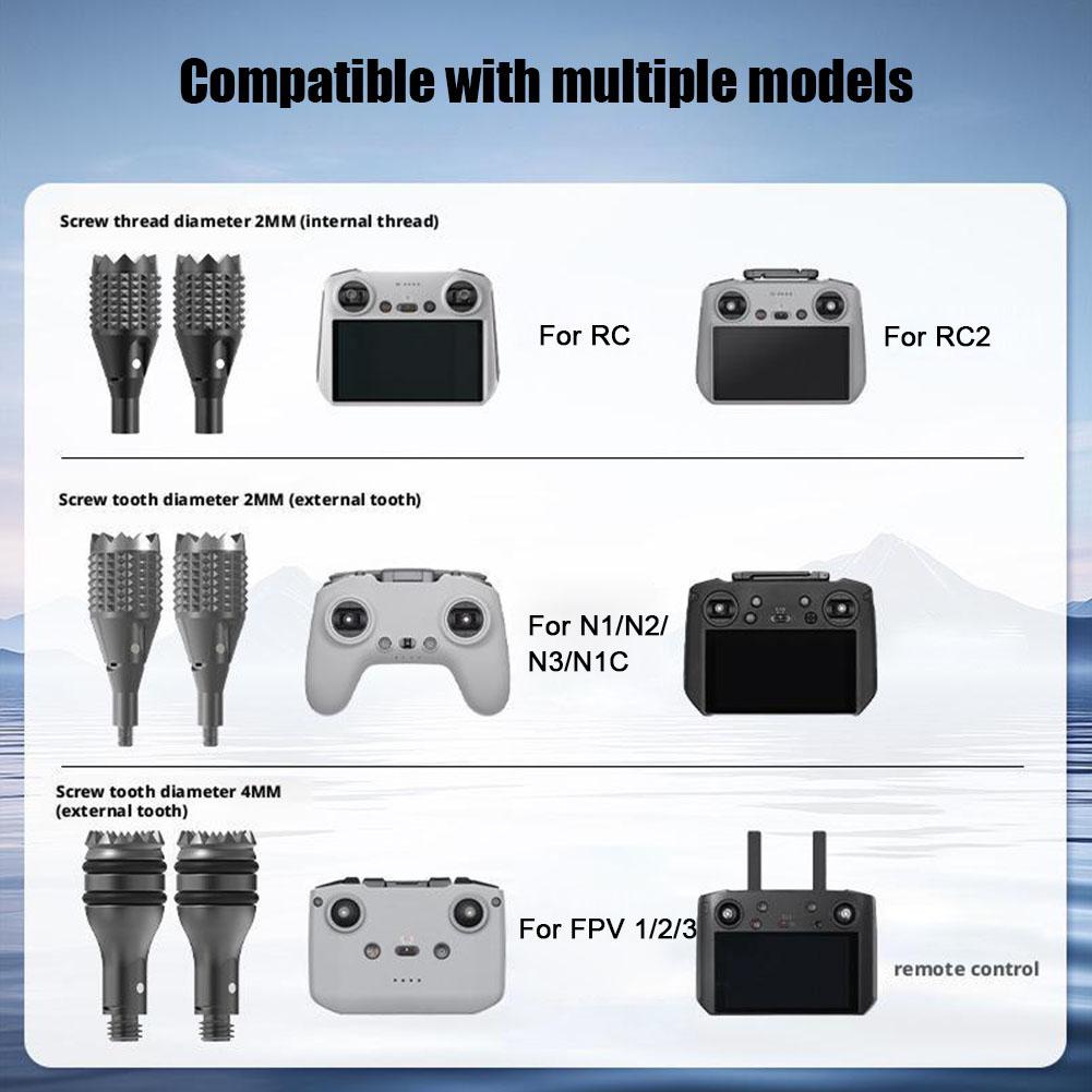 Aluminum Alloy Remote Controller Sticks for DJI RC/RC2 Joystick Rocker Replacement Accessories For DJI RC N1/N2/N3/N1C FPV 123