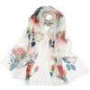 Lotus Geogette Medium-Long Silk Printed Scarf Summer Sunscreen Shawl Mom Gift Style Dance Versatile