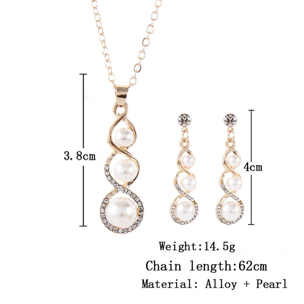 Bride Cubic Zirconia Gifts For Women Angel Teardrop Dangle Earrings Jewelry Set Necklace Pendant