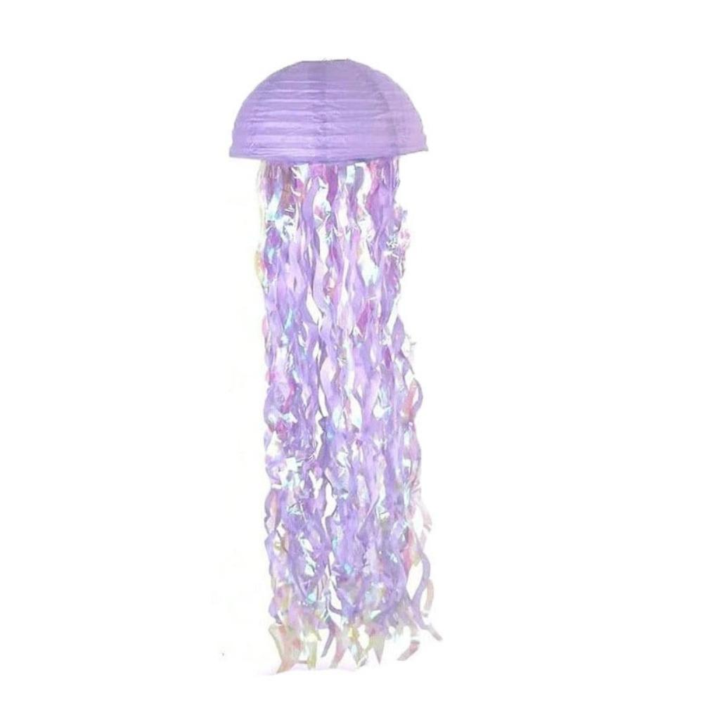 Ocean Theme Jellyfish Lanterns Foldable Hanging Lamp Ball Paper Lanterns Party Decorations