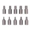 10pcs Multi Spline Broken Screw Removal Tool Bolt Extraction Tool  For Stripped Screws