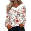 Long Sleeve Shirts For Women Cute Tops Christmas Prints Tees Blouses Casual Plus Size Basic Tops Pullover