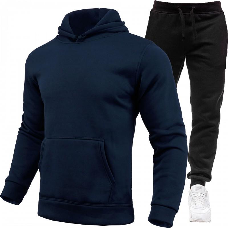 Mens Casual Hoodie Sweatshirt Tracksuit Set Long Sleeve Sportswear Outfit
