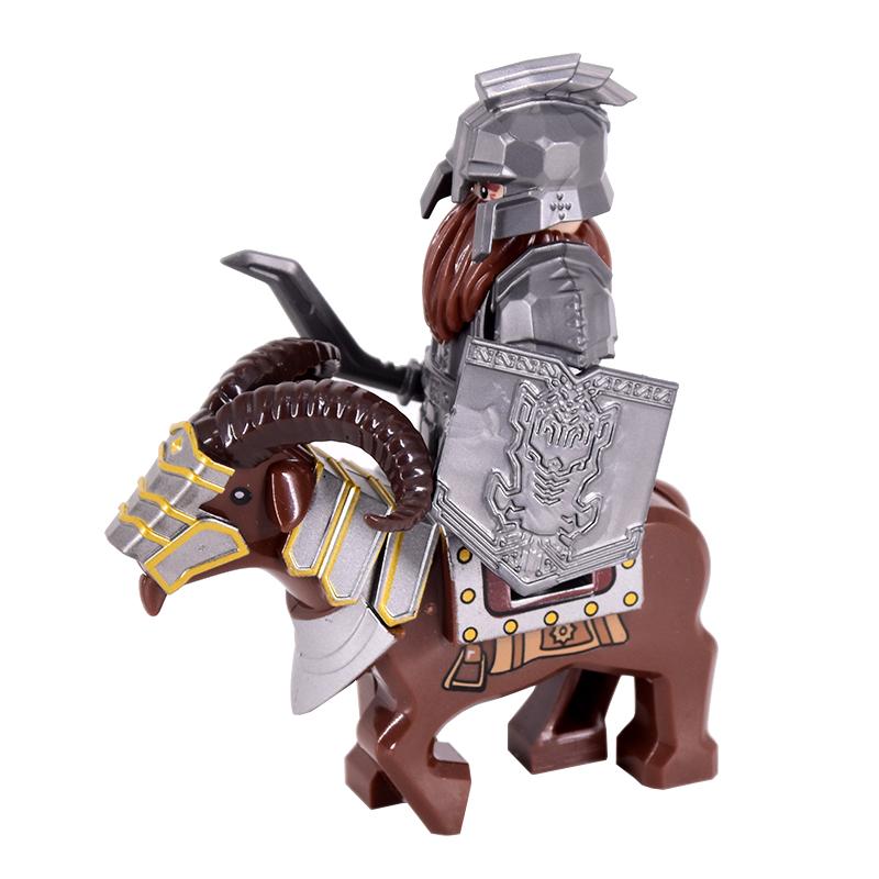 Das Wildschwein Ziegenmontur Tiere Filmmonster Zwergenkrieger Eisener Fuß Däne Anführer der Zwerge Bausteine Spielzeug Für Kinder