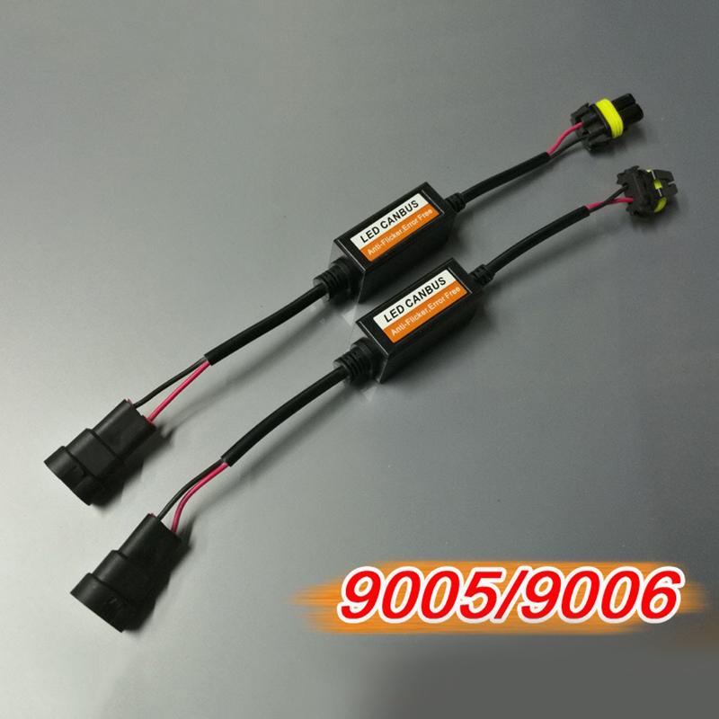 Car Light Headlight LED Canbus Decoder For H1 H4 H7 9005 9006 9012 Led H4 Canceller Error Free Resistor Anti Flicker Lamp Hoods