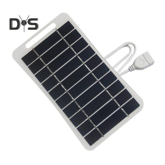 Portable Solar Panel 2W/5V High Conversion Efficiency Waterproof Camping Backpacking Phone Charger Solar Panel
