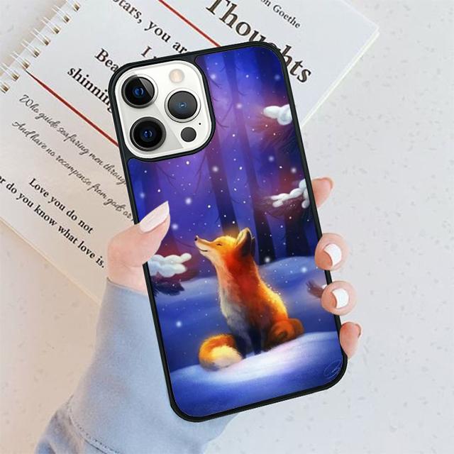 Watercolor Painting The Fox Phone Case For iPhone 17 Air 15 16 16e 11 12 13 14 Pro Max Cover For iPhone 17 Air Max Plus Fundas