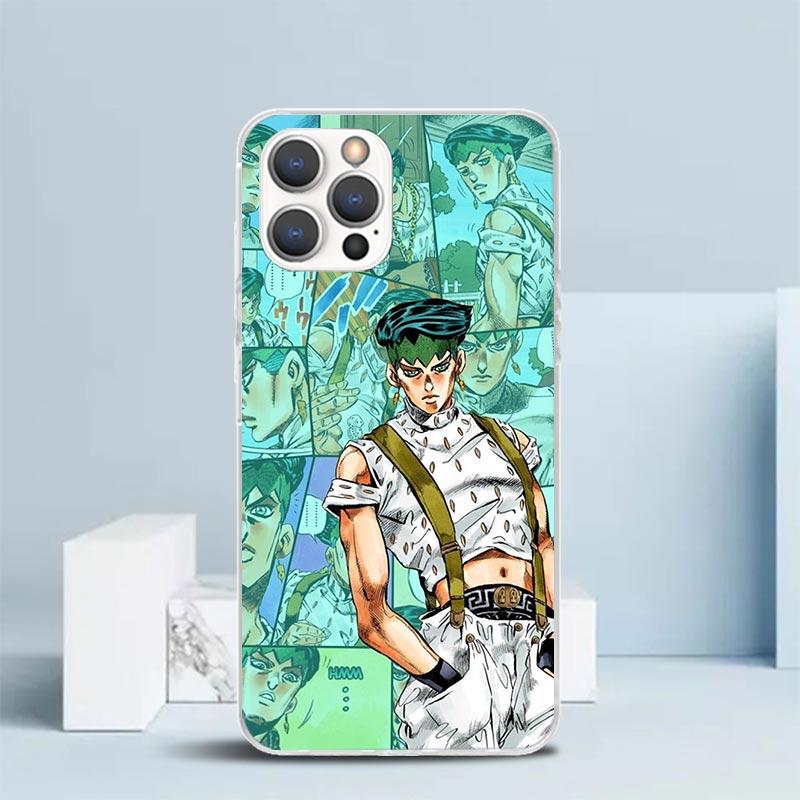 JoJo Adventure Rohan Kishibe Phone Case For IPhone 16 17 Air 16E 15 14 Plus 13 Mini 12 11 Pro Max 7 8 + SE 2020 Soft TPU Back Co