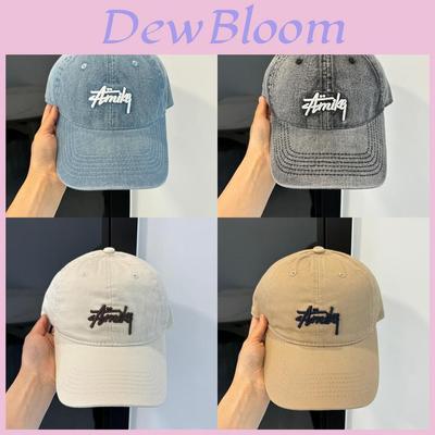 Vintage Wash Cotton Baseball Hat With Wide Brim For Casual Sunshade And Face Slimming