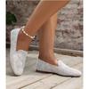 Solid Color Square Mesh Loafers Shallow Women Flats Soft Bottom Knit Ballet Flats Shoes Casual Shoe