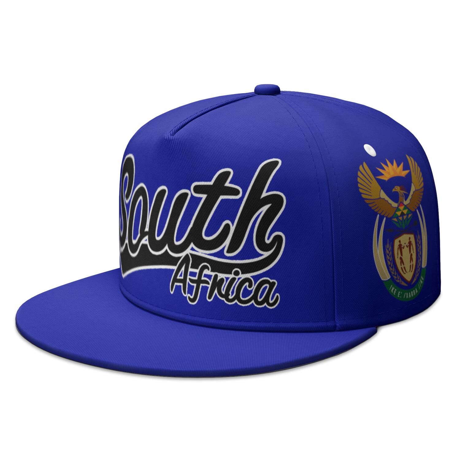 Freedom Outdoors Men's South Africa Custom Name Number Logo Flat Brimmed Cap Nation Flag Za Afrikaans Dutch Country College Print Photo Hip-Hop Hat Cm