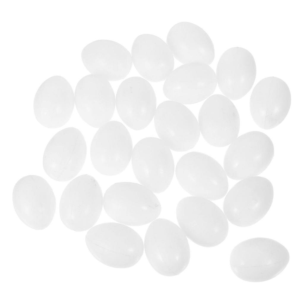 30Pcs Solid Plastic Pigeon Eggs Realistic Weight Safe Non Toxic for Egg Pigeon Breeding Aid Simulation Bird