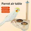 Multifunctional Bird Perch Parrots Cage Toy Bird Feeding Cups Cage Mounting Bird Toy for Entertaining