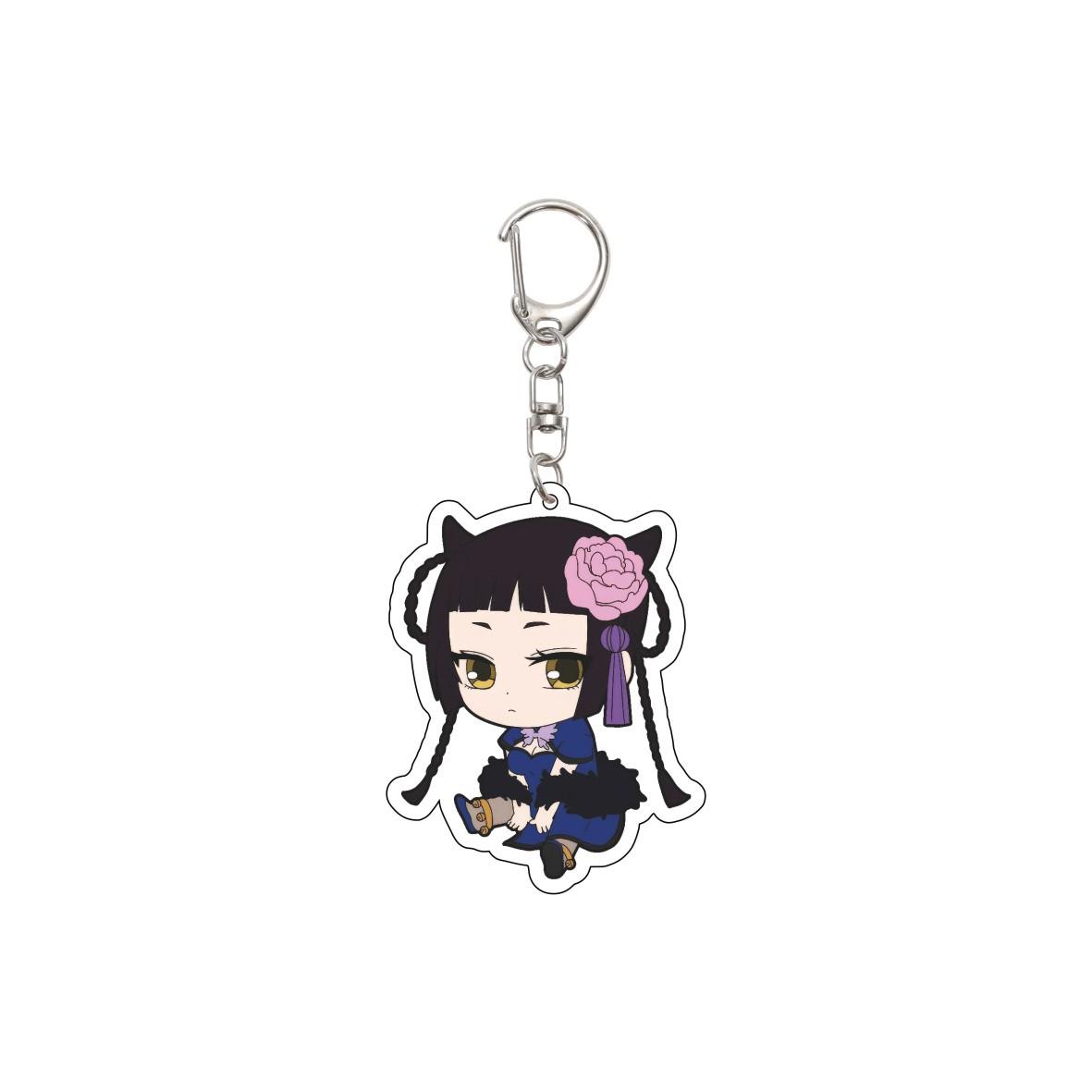 New Anime Black Butler Acrylic Keychain Cartoon Ciel Phantomhive Sebastian Michaelis Bag Tag Baji Trendy Gifts To Fans 6CM 6 cm
