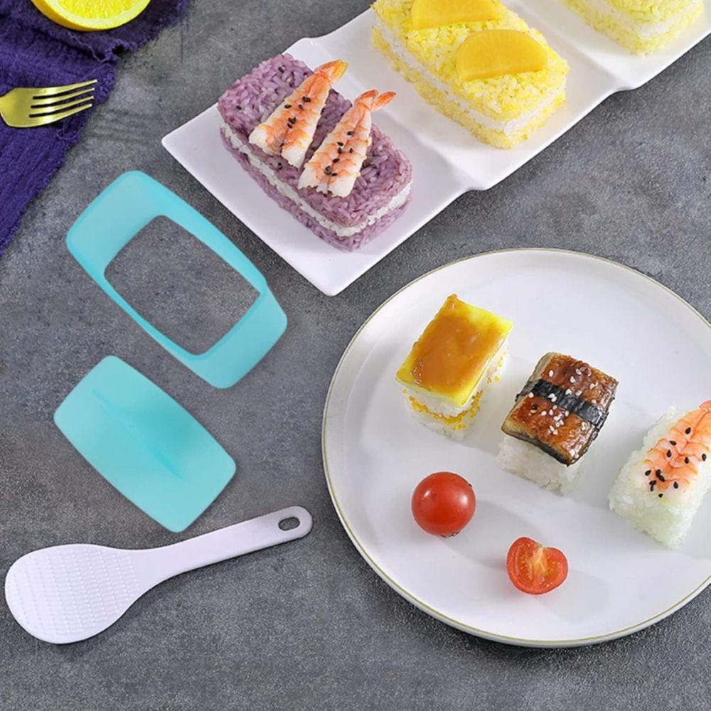 3Pcs Colorful Japanese Cuisine Onigiri Mold DIY Mini Sushi Maker Kit  Kitchen Utensil
