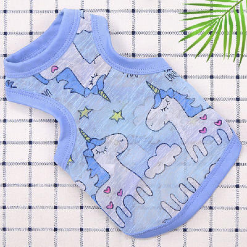 Pet Cat Dog Vest Lightweight Sleeveless Shirt Small Medium Breeds French Bulldog Teddy Chihuahua