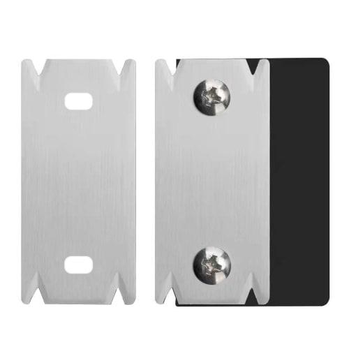 KIMLONTON 2-Piece Edge Cutter, Edge Banding Trimmer, 420 Steel, High Precision, Arc and Straight Edge Treatment, Woodworking Edge Trimmer, Compatible