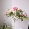 1 Stück Kunstblume Hochzeit Zuhause Schlafzimmer Dekoration Brautstrauß Hortensien Vase für Außen