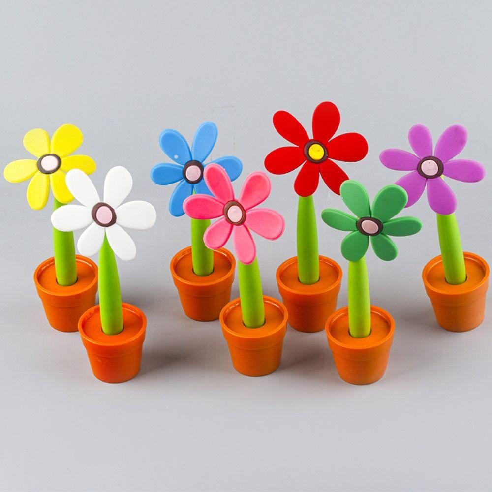 

Cartoon Writing Signing Pen Soft rubber Sunflower Ballpoint Pen New Ballpoint Pen