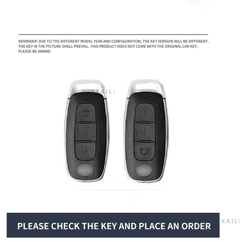 Styling Mouldings Alloy leather car key protection case accessory for the 2023 model of Nissan ARIYA SUV automatic car key case