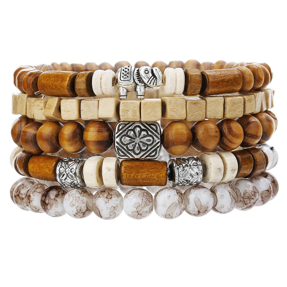 

Женский браслет JYL TS Панк Набор из нескольких элементов Подчеркивает индивидуальность и удачу ZJ13845 электрический синий