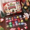 24Pcs Christmas Toy Squishy Pinch Toy Kit Dumpling Slow Rising Squeeze Toy  Kids