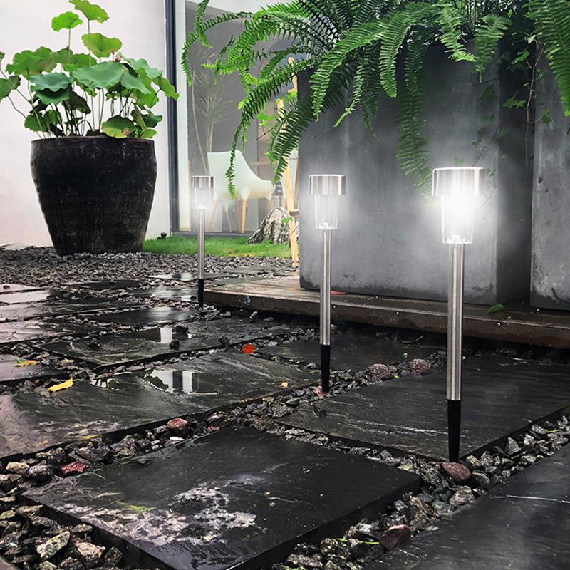 Beliebte Wasserdichte Solar-Außenleuchten für Rasen und Garten - Edelstahl