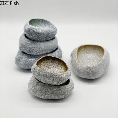 Ciotola di Pietra Creativa Giapponese Stoviglie in Ceramica Ristorante Piatto per Sashimi Sushi Decorazione Cibo Ciotola da Dessert Ciotola per Cucina Domestica
