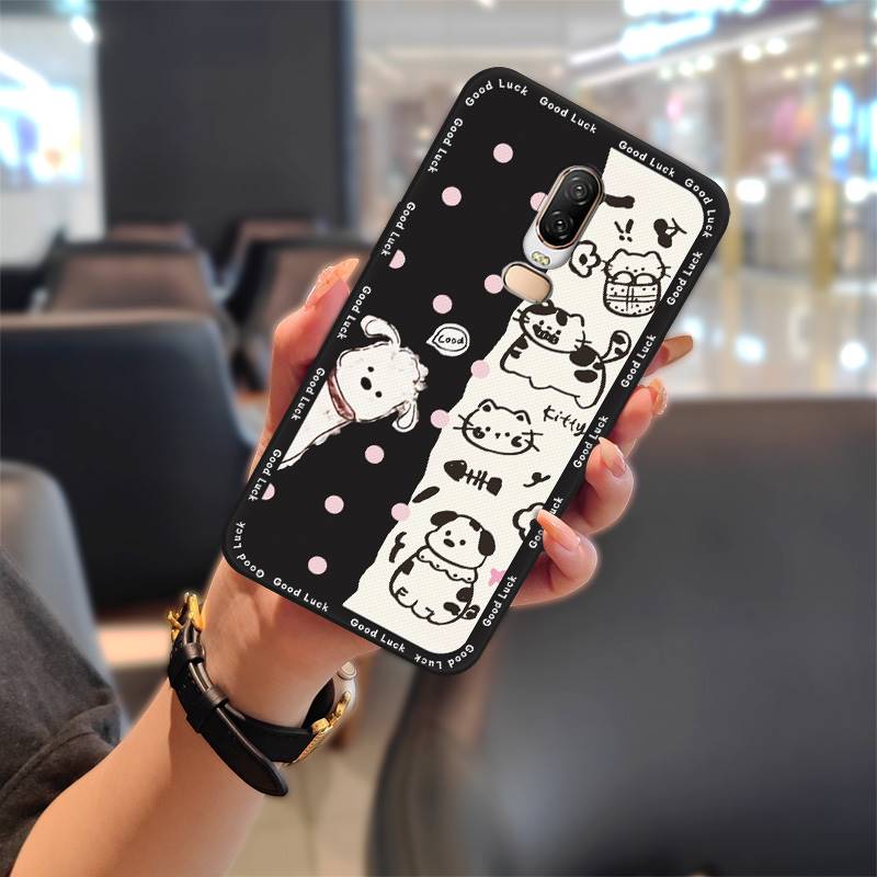 Soft Case Shockproof Phone Case For OnePlus 6/1+6 Durable Protective Full Wrap Anti-knock Waterproof Graffiti TPU Cute