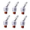 6pcs 1/4-NPT Pneumatic Swivel Joints Rotary Joint For I/M Air Couplers Industrial Swivel Air Connects 360° Quick-Connect Fitting