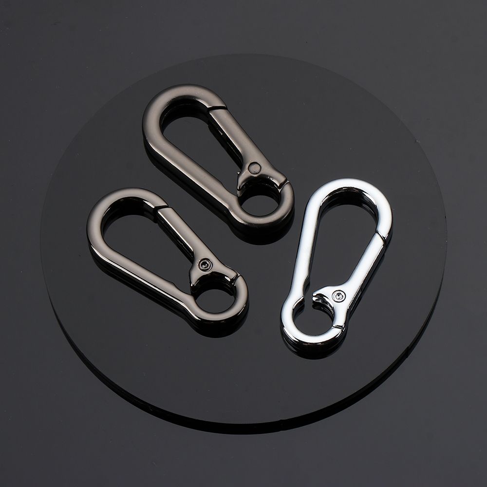 Push Trigger Plated Gate Bag Belt Buckle Carabiner Purses Handbags Snap Clasp Clip Spring Buckles