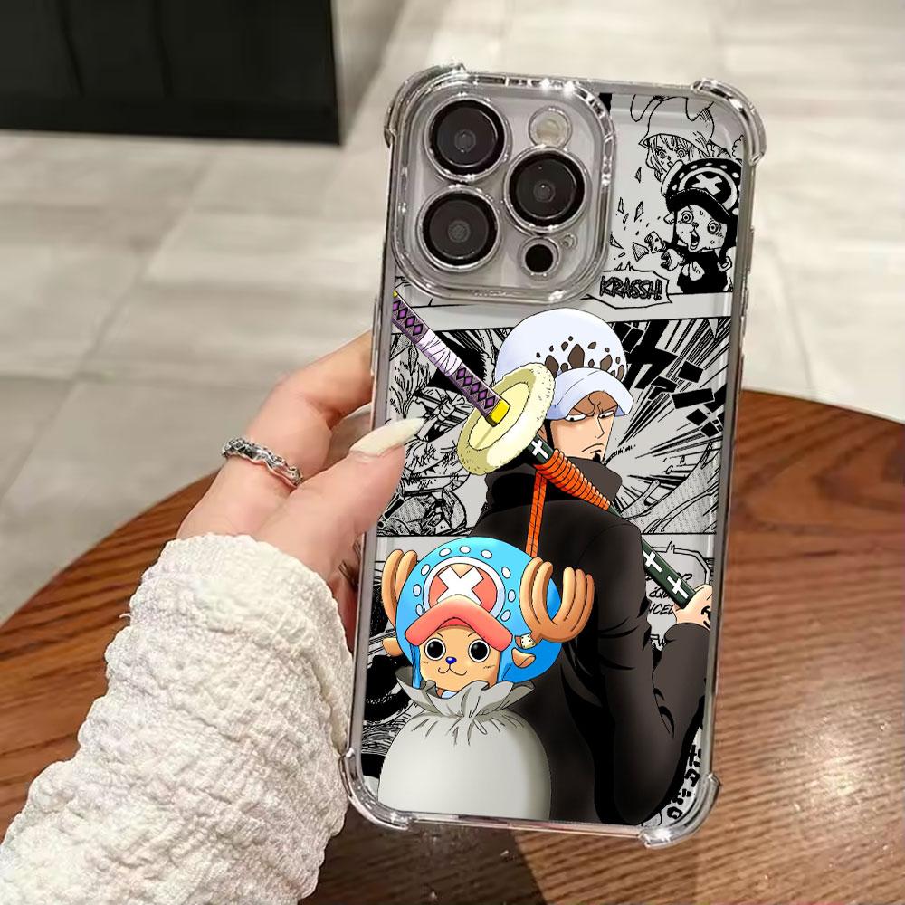 Anime Gear 5 LuffyS Plating Phone Case For Xiaomi Redmi A7 15 15C 14C K50 Note 15 14 13 12 12s Pro Plus 4G 5G Anti Fall Airbag