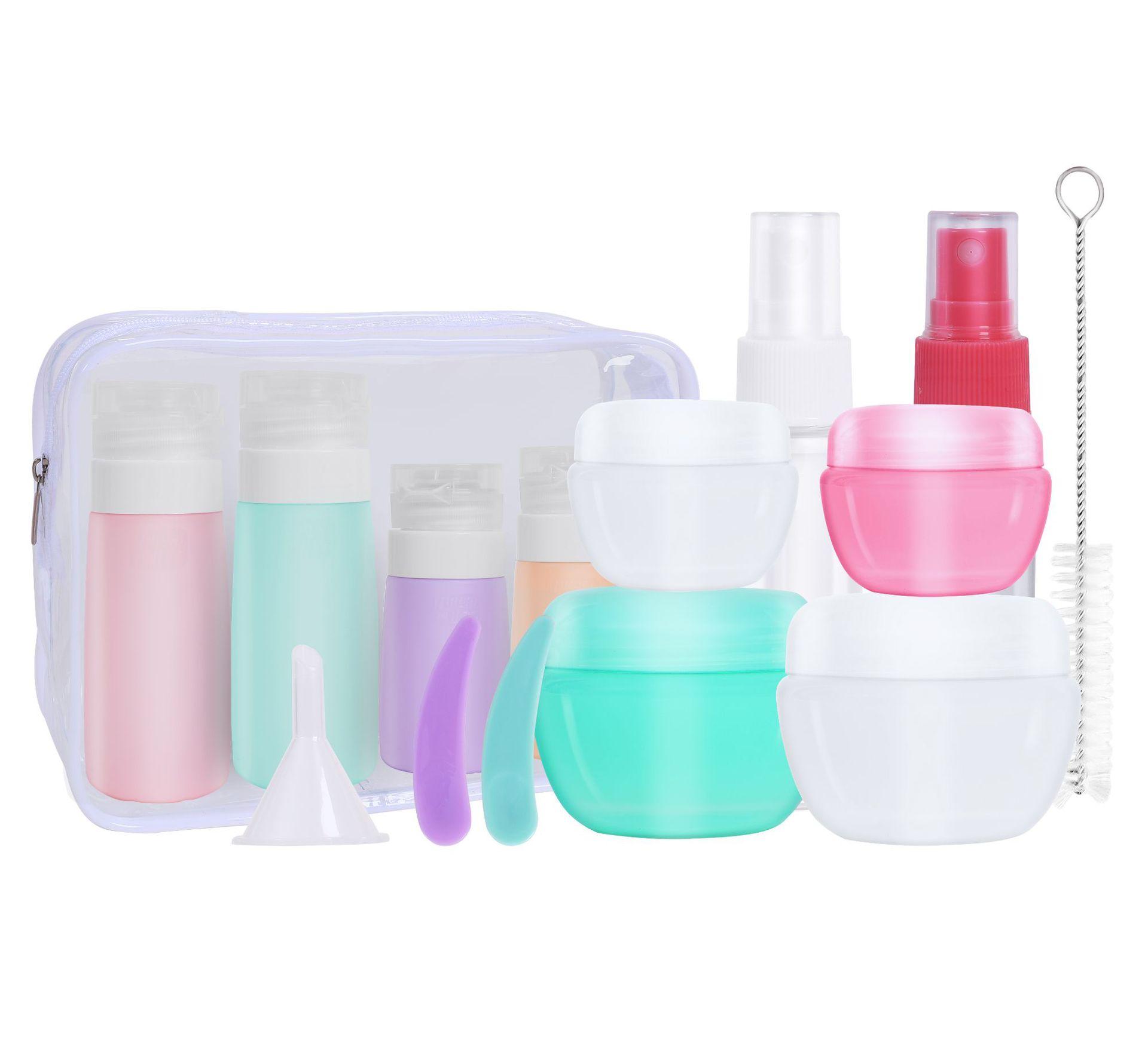 

Портативный косметический набор, дорожный дозатор, коробка для крема для лица, набор для хранения бутылочек для макияжа, женский праздничный подарок