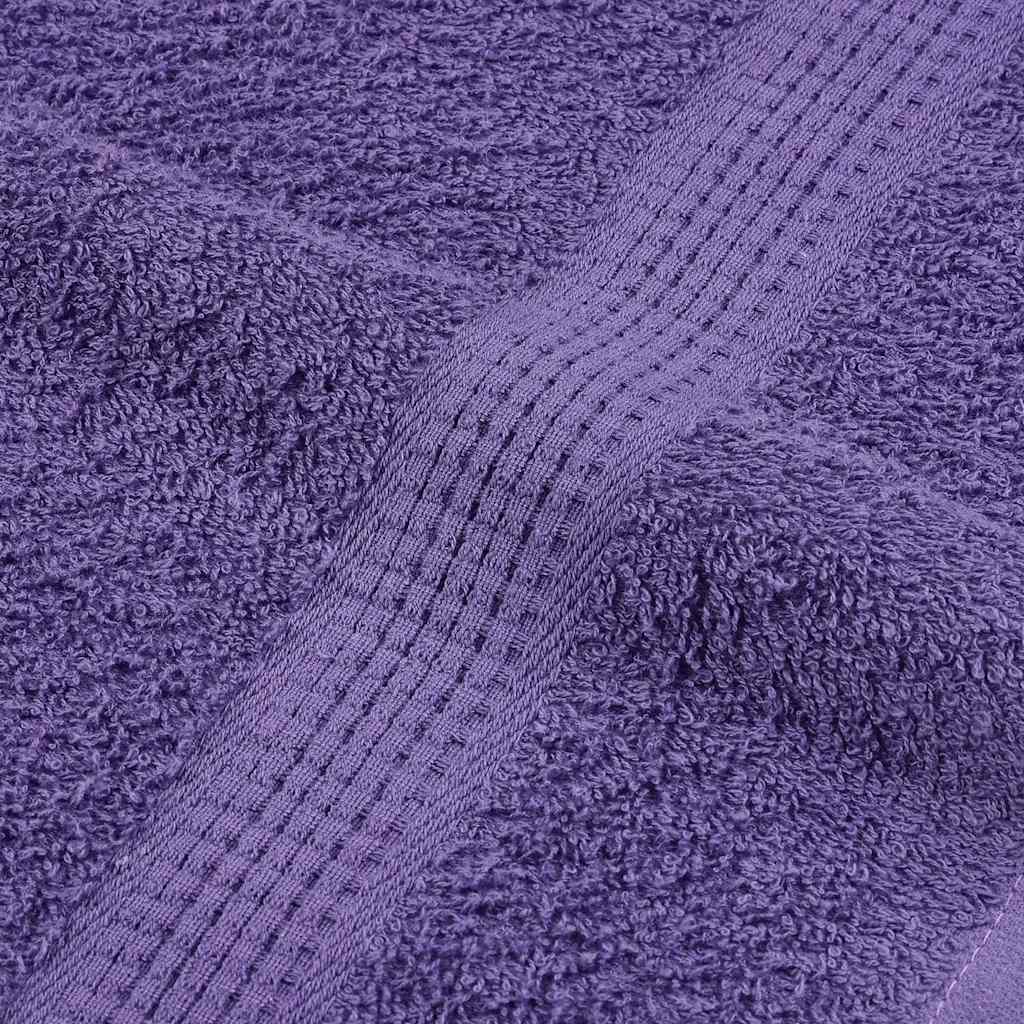 Vidaxl 12-Cz. Zestaw Ręczników, Fioletowy, 360 G/M2, Bawełna 100%