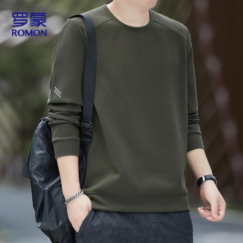 Romon Men's Long-Sleeve Pullover Sweatshirt