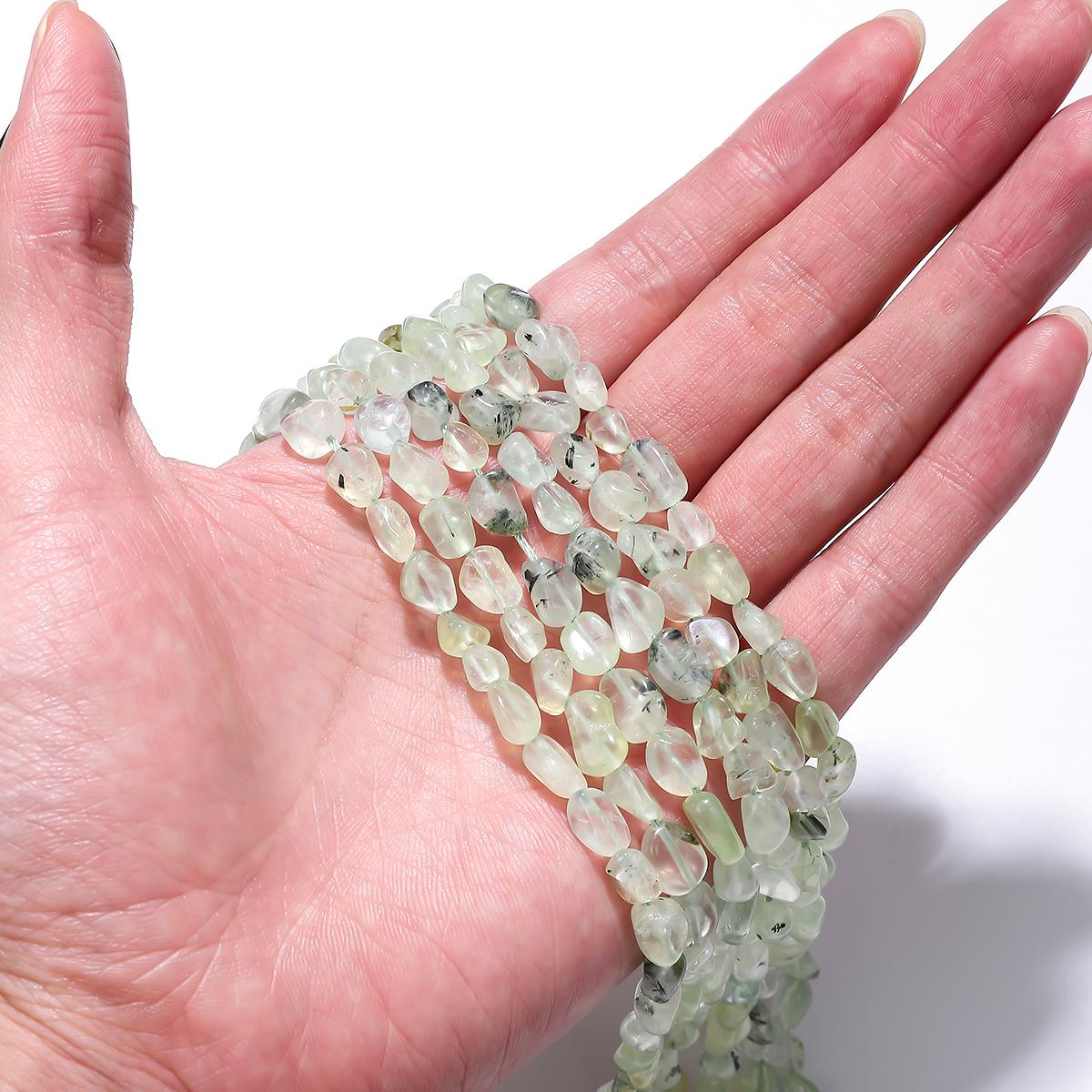 

5-8 мм/7-10 мм натуральный камень неправильной формы, бусины из розового кварца, аметисты, агаты для изготовления ювелирных изделий своими руками Prehnite 5-8mm