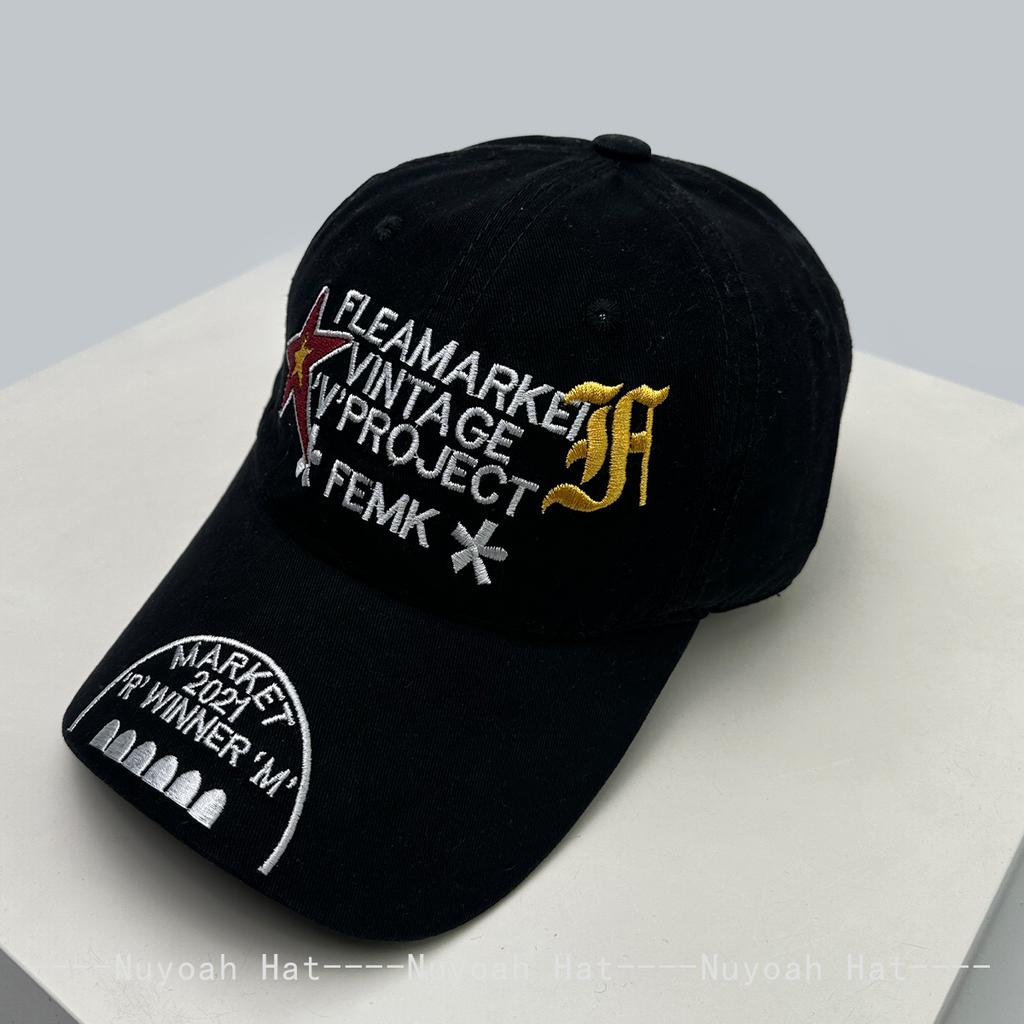 Baseball Simple Stitching Embroidered Star Lettering Alphabet Hip-Hop Women Men Her Him For Fresh Caps Peaked Hats Sunshade Personal Versatile