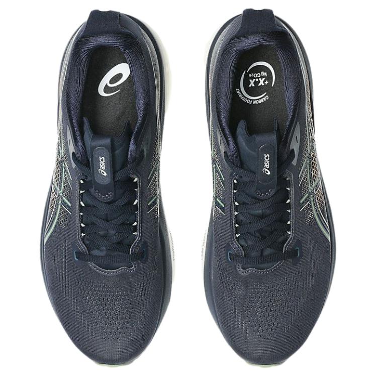 Asics Gel-Kayano 33 Wide Comfortable Breathable Supportive Rebound Running Shoes Men sneakers Navy-Blue 1011C227-402