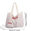 Dopamine Composite Tote Bags Japanese Style Women Cloth Underarm Bag Large Capacity Handbag  School