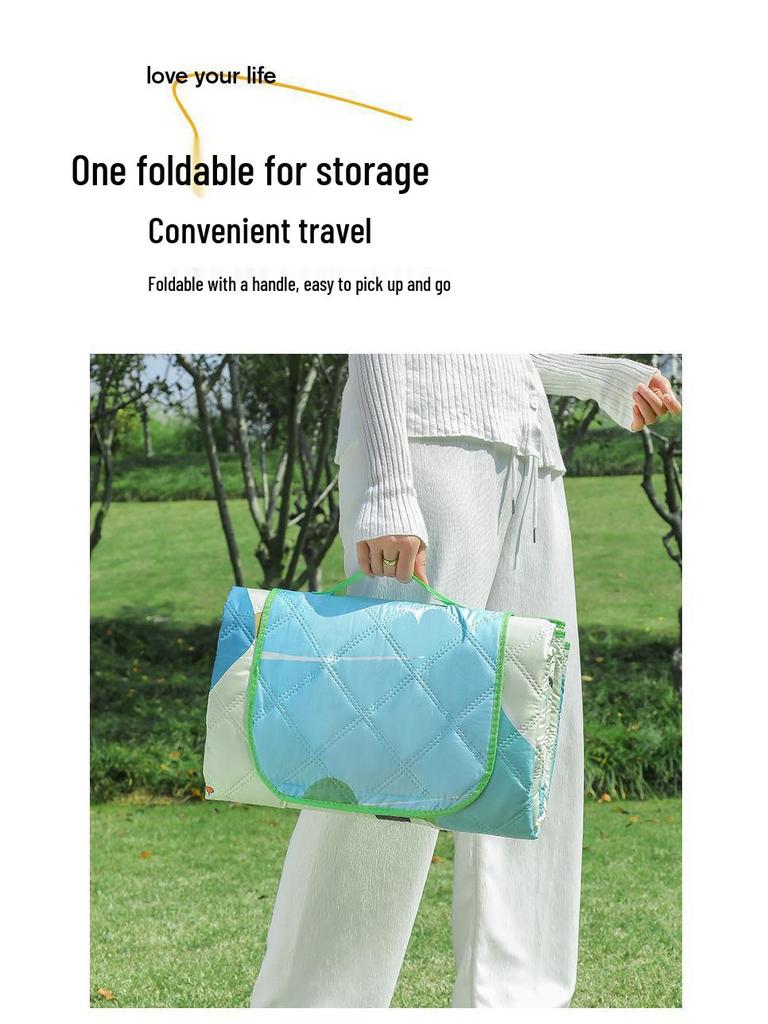 A1R Waterproof Picnic Mat - Thick, Portable Outdoor Ground Cover for Camping, Beach, Lawn, or Spring Outings