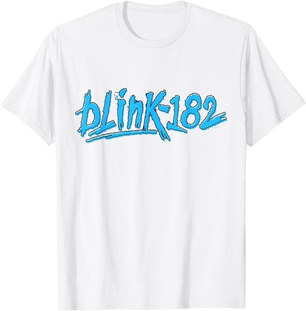 Blink-182 Logo Blue T-Shirt, Rock Band Shirt, Family Rock Fan Shirt Unisex T-Shirt XXL