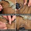 5pcs 110x1.5mm Keychain Stainless Steel Wire Outdoor Portable Cable Rope Key Holder Durable Suitable for Hiking Camping TMZ