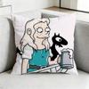 Cartoon D-Disenchantment-T Square Double-Sided printed Pillow Case Bedroom Bedside Pillow Sofa Cushion Cover Gift
