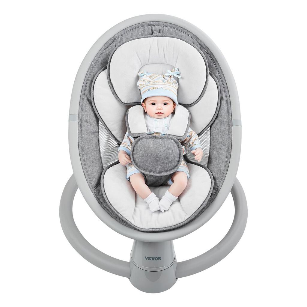 Baby Swing for Infants 5 Speeds Remote Control Bluetooth Lullabies Cushion