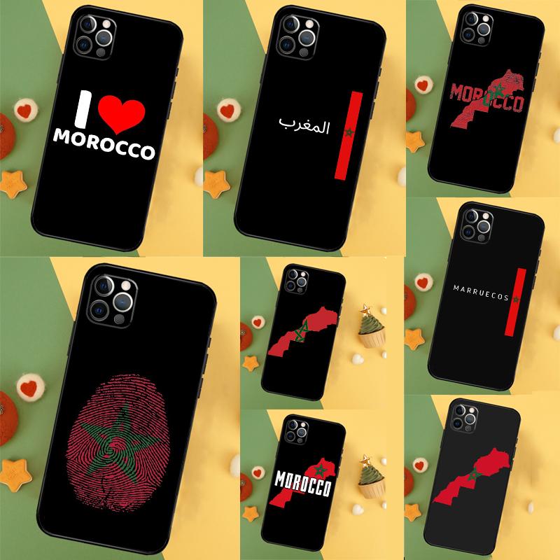 Morocco Map Flag Case For Xiaomi Redmi Note 15 Pro Plus 10 11 12 13 14 Pro Redmi 15 15C 10C 12C 13C 14C Cover