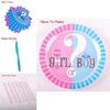 Elegant Baby Gender Reveal Party Decoration Boy Or Girl Disposable Tableware Set